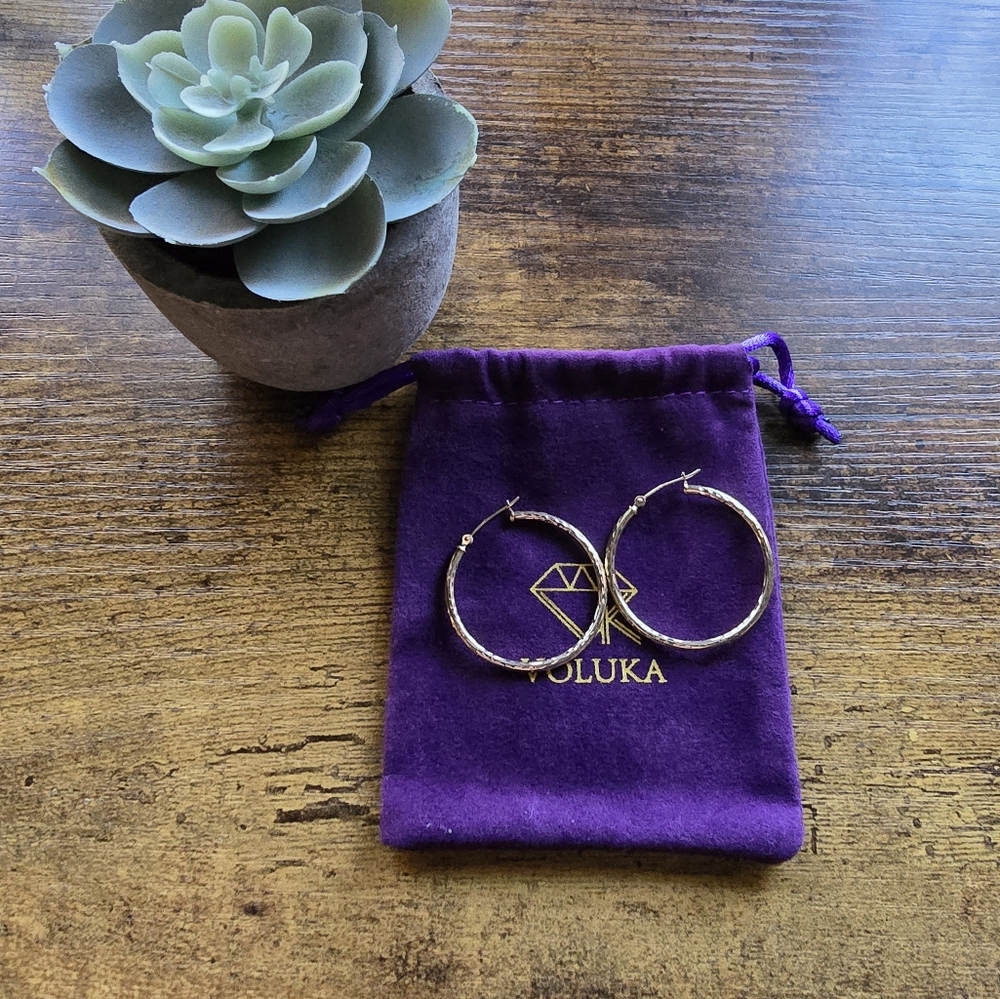 10kt Gold Hoops
